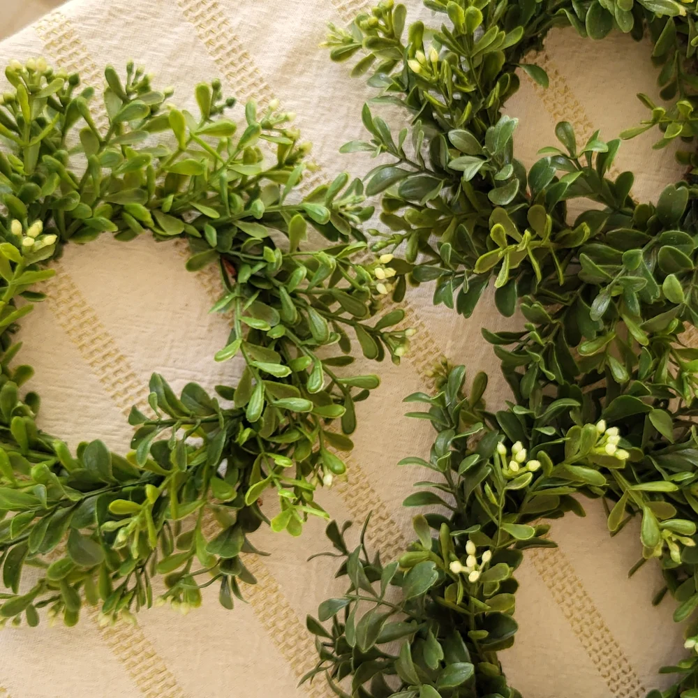 3 Mini Green Wreaths